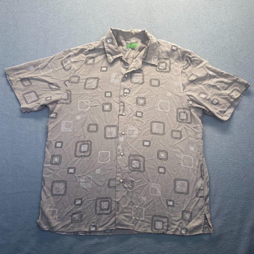 Giorgio Inserti Men's Shirt Size 2XL collections italiano,Beige,Buttos Front